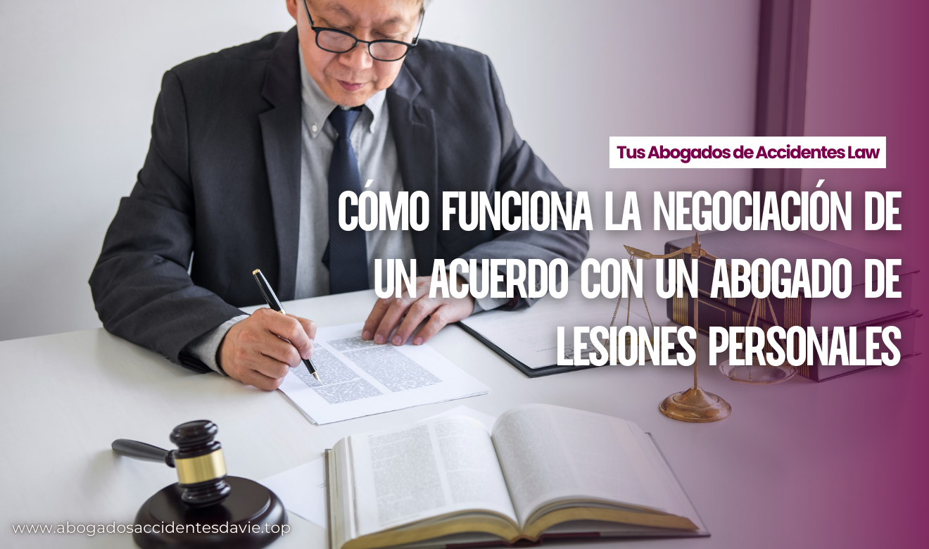 Cómo funciona la negociación de un acuerdo con un abogado de lesiones personales